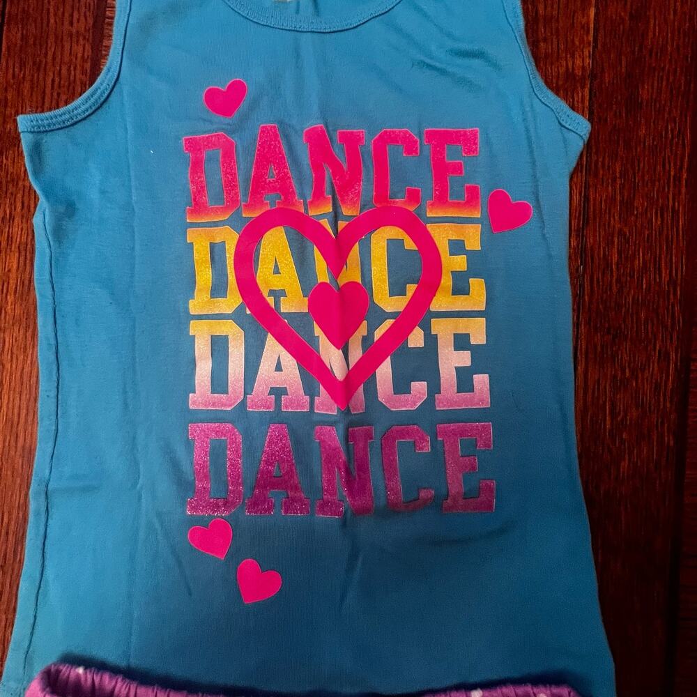 Carter's Children Girls Dance Pajama Outfit Sleeveless Tank and Shorts 7/8 - Picture 2 of 4